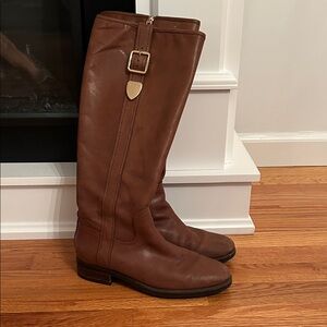 Coach Brown Leather Riding Boots